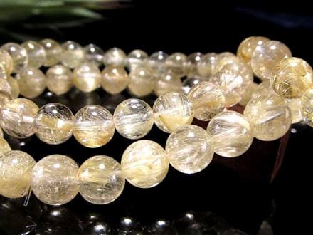 ☆これぞ女神の黄金髪！レモンゴールドのヴィーナスヘア☆透明水晶に