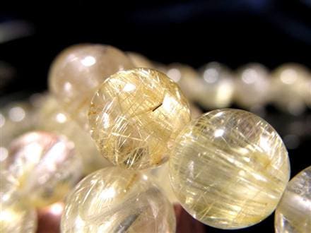 ☆これぞ女神の黄金髪！レモンゴールドのヴィーナスヘア☆透明水晶に