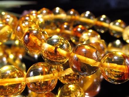 赤琥珀 22mm前後 ブルーアンバー 希少 巨大 ブレスレット 天然琥珀