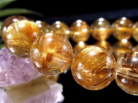 ☆厳選！極上品質☆透明×存在感ある濃密針☆金運や仕事運向上☆1点物