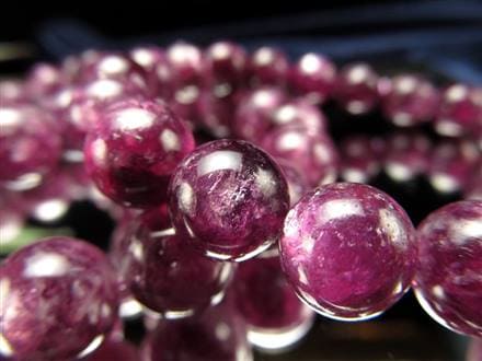 天然石 バイカラー パープルマイカ スフィア 丸玉 レピドライト 雲母