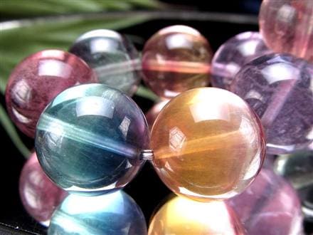 【もも】宝石質マルチカラーフローライトのシンプルブレスレット 楽天市場】マルチカラー フローライト ブレスレット バイカラー 蛍石