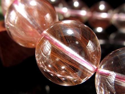 ☆希少！大珠☆超透明水晶×繊細ラビット針☆恋愛や人間関係のお守り