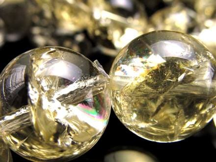 ☆大人気！爽やかクォーツ☆きらきらクラック入り☆希望と幸運を呼ぶ