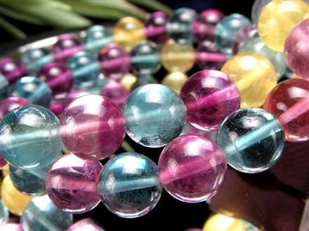 ★特別ご提供★受験のお守り☆天才の石♡【フローライト『蛍石』タンブル】❤️ ☆透明度＆艶光沢抜群☆発色良好MIXカラータイプ☆受験のお守りに