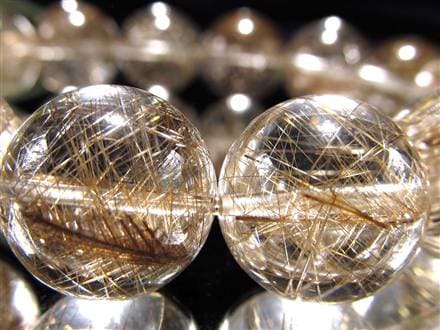 透明度抜群！ ルチルクォーツ シルバールチルクォーツ ブレスレット 天然石