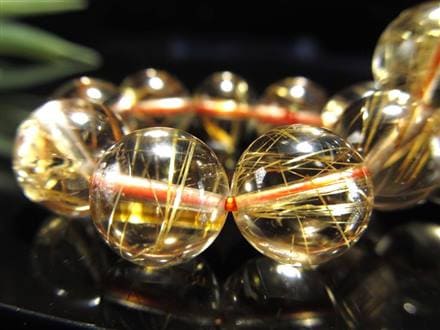 ☆金運を呼び込む！黄金の輝き☆繊細針＆タイチン針☆水晶と金針