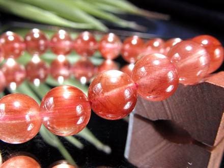☆オレンジピンクの華やかカラー☆繊細な針状内包物入り☆透明感・艶感