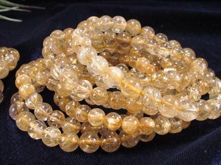 ？？？ 極上 金針密集 ゴールドルチルクォーツ 12mm｜内径17cm ☆金針ぎっしり！濃密ゴールド！☆繊細な金針が幾重にも広がる圧巻の