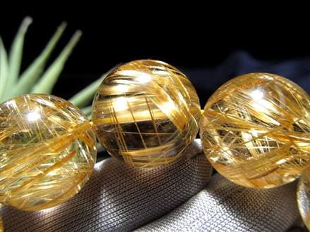 至高の逸品】☆超透明な巨珠！☆絶大な存在感！☆黄金の輝き＆ルチル 