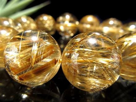 至高の逸品】☆超透明な巨珠！☆絶大な存在感！☆黄金の輝き＆ルチル  