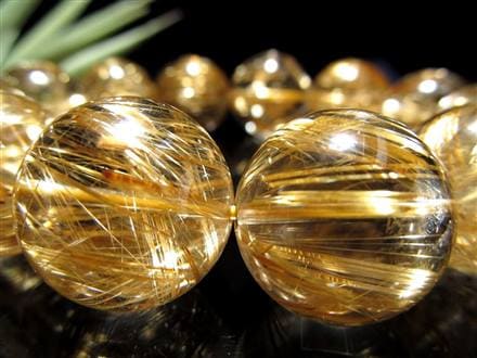 至高の逸品】☆超透明な巨珠！☆絶大な存在感！☆黄金の輝き＆ルチル  