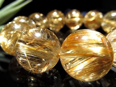 至高の逸品】☆超透明な巨珠！☆絶大な存在感！☆黄金の輝き＆ルチル 