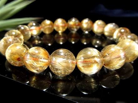 至高の逸品】☆超透明な巨珠！☆絶大な存在感！☆黄金の輝き＆ルチル 