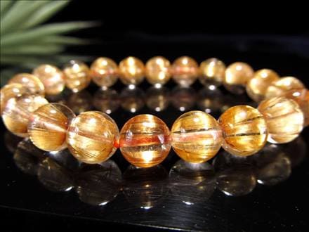 至高の逸品】☆超透明な巨珠！☆絶大な存在感！☆黄金の輝き＆ルチル  