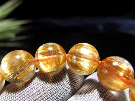至高の逸品】☆超透明な巨珠！☆絶大な存在感！☆黄金の輝き＆ルチル  