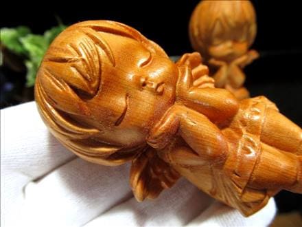 白檀　木彫り　木製象の彫刻 約10cm×12cm白檀 サンダルウッド GS-TSK01さん専用 香木白檀 彫刻「白檀象(小)」 - メルカリ