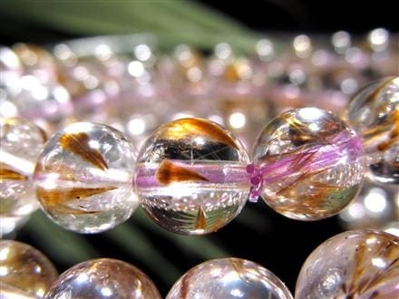 ☆透明感抜群！☆芸術的な扇状鉱物☆カコクセナイト入り水晶☆天使の