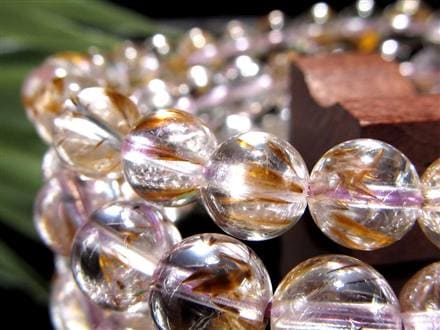 ☆透明感抜群！☆芸術的な扇状鉱物☆カコクセナイト入り水晶☆天使の