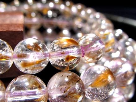 ☆透明感抜群！☆芸術的な扇状鉱物☆カコクセナイト入り水晶☆天使の