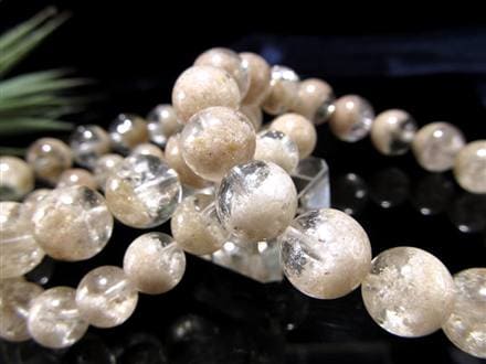 ホワイトガーデンクォーツのブレス ホワイトガーデンクォーツ 11mm ブレスレット 1個売り _B1220-11