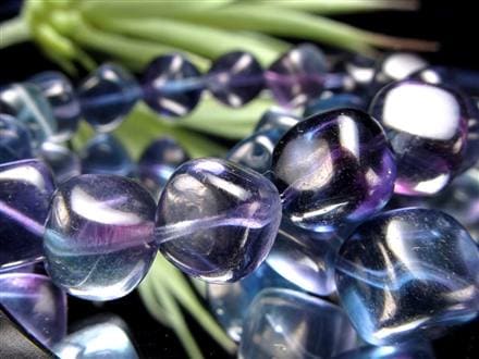 ☆激安価格！☆ブルーグリーン×パープル☆幻想バイカラー☆透明感良好