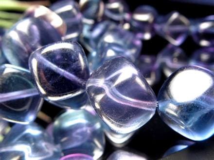 ☆激安価格！☆ブルーグリーン×パープル☆幻想バイカラー☆透明感良好