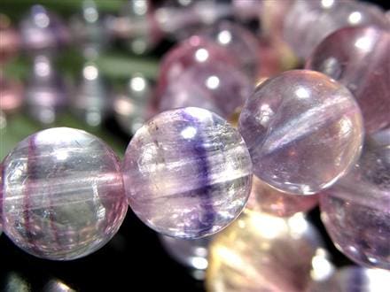 ☆優しいパステル調の虹色美☆トリカラーフローライトの珠も☆受験の