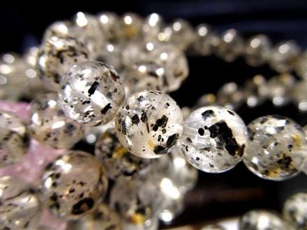 ☆激安販売！激レアストーンを驚きの低価格で☆透明！つぶつぶ黒雲母を