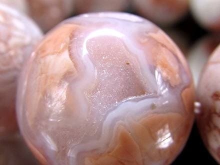 ☆福を招く笑口瑪瑙入り！☆ツヤツヤの光沢と結晶の輝き☆繊細な縞模様