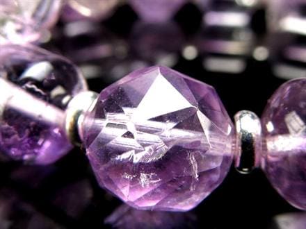 ☆幻想的ラベンダーパープル☆キラリ輝くスターカット×艶やか俵型