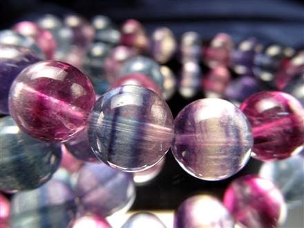 ☆シックな色味のMIXカラー☆トリカラーフローライトの珠も☆天才の石