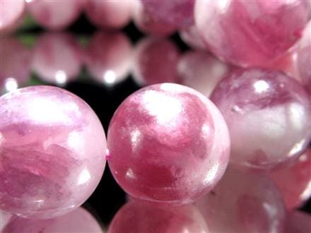 ☆お買い得価格☆艶めくミルキーピンクパープル☆ピンクマイカと水晶が