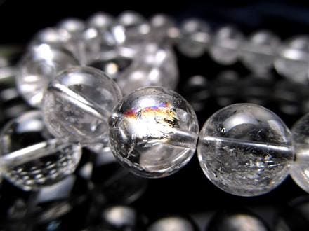 ⭐︎天然石　エレスチャルクォーツ　骸骨水晶　虹あり エレスチャルクォーツ 一部虹珠有 骸骨水晶 天然石 ブレスレット 約