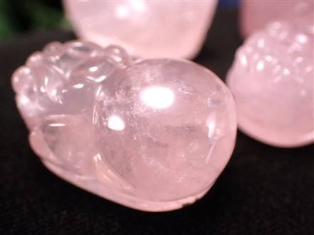 ☆激安特価！☆やさしく愛らしい淡桜ピンク☆丁寧な手彫り彫刻☆福を