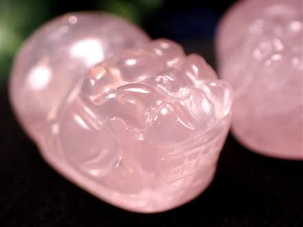 ☆激安特価！☆やさしく愛らしい淡桜ピンク☆丁寧な手彫り彫刻☆福を