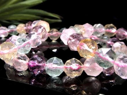☆柔らかに煌めく癒しの結晶☆スターカット4種MIX☆アメジスト