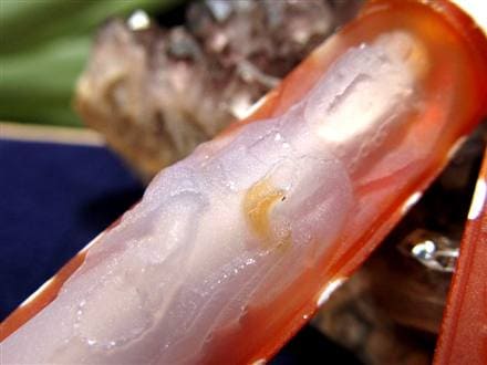 ☆運を味方につける守護天珠☆瑪瑙×観音菩薩彫刻☆チベット発祥の