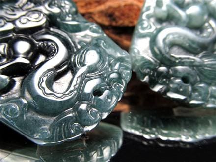 ☆激安価格！☆グアテマラブルー！「マンサーノ翡翠」☆丁寧な手彫り