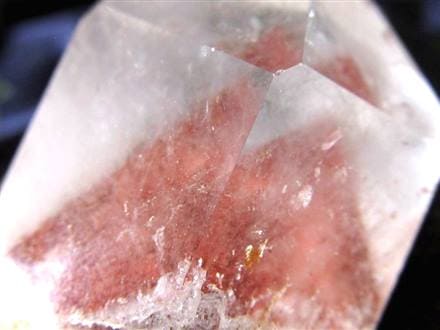 ◇限定入荷！◇透明感抜群！赤富士入り水晶ポイント◇ビジネスの成功