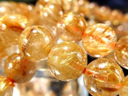 タイチンルチルクォーツ　ブレスレット　金針凄いです 楽天市場】タイチン ルチルクォーツ ブレスレット 7.5mm 太金針