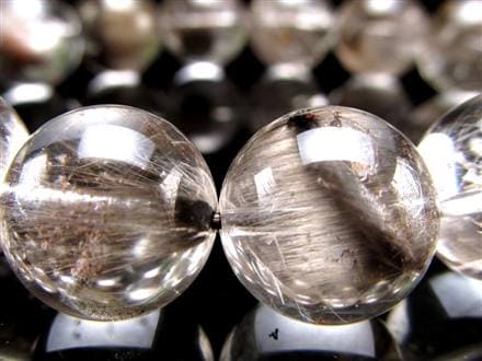 かにさん専用　プラチナルチル15.7ミリ 高品質+/白銀クリアタイプ】プラチナルチルクォーツ 13mm～13.5