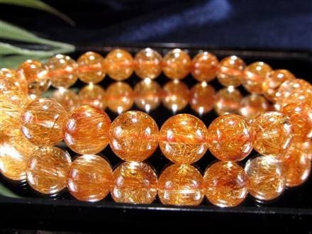 太陽の針】☆鮮烈な輝き！はじけるオレンジ針☆澄み渡る水晶☆金運と