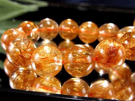 太陽の針】☆鮮烈な輝き！はじけるオレンジ針☆澄み渡る水晶☆金
