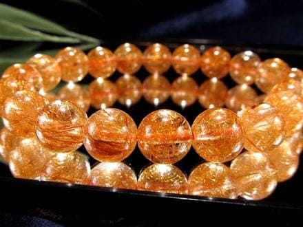 太陽の針】☆鮮烈な輝き！はじけるオレンジ針☆澄み渡る水晶☆金運と