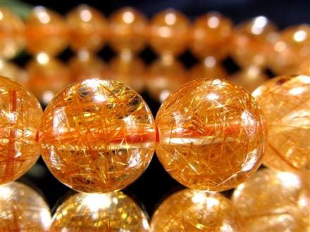 太陽の針】☆鮮烈な輝き！はじけるオレンジ針☆澄み渡る水晶☆金運と