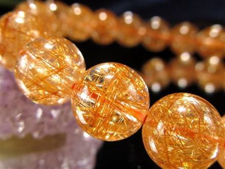 太陽の針】☆鮮烈な輝き！はじけるオレンジ針☆澄み渡る水晶☆金運と