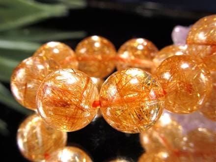 太陽の針】☆鮮烈な輝き！はじけるオレンジ針☆澄み渡る水晶☆金運と