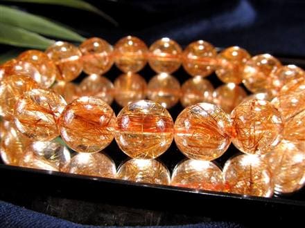 太陽の針】☆鮮烈な輝き！はじけるオレンジ針☆澄み渡る水晶☆金