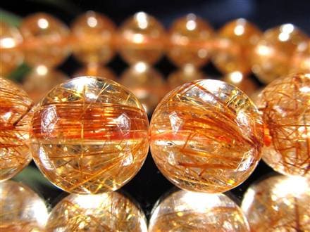 太陽の針】☆鮮烈な輝き！はじけるオレンジ針☆澄み渡る水晶☆金運と